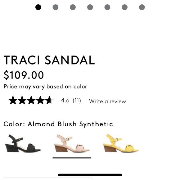 Naturalizer Traci WIDE Nude Pink Heeled Sandal - Picture 2 of 10